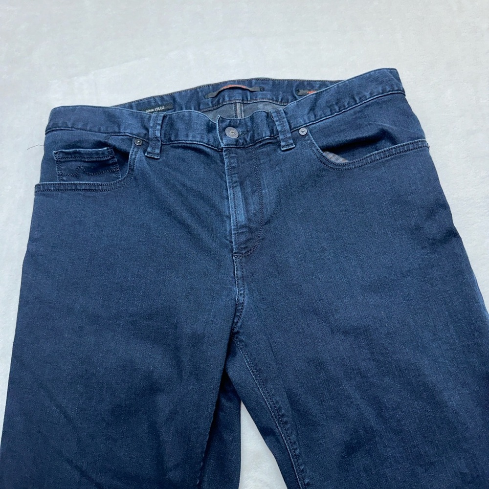 Alberto Jeans Womens 34x26 Tag 32 Blue Denim Stretch High Rise Dark Wash